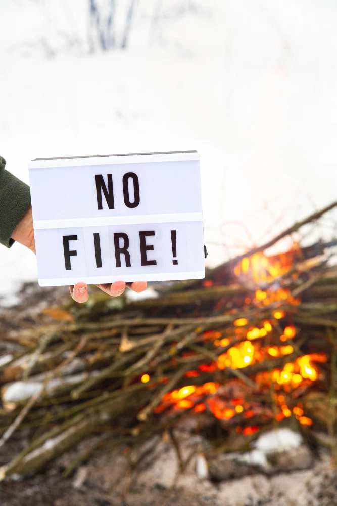 alerta de bandera roja (clima propicio para incendios)